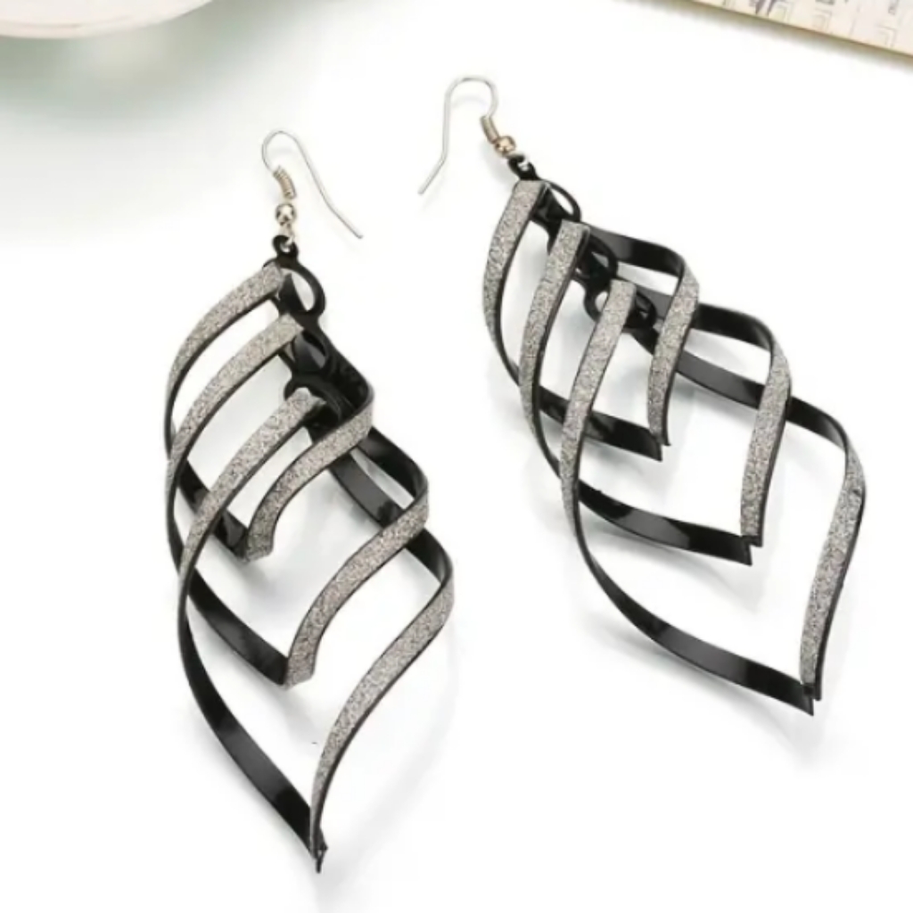 Swirl Geometric Earrings
